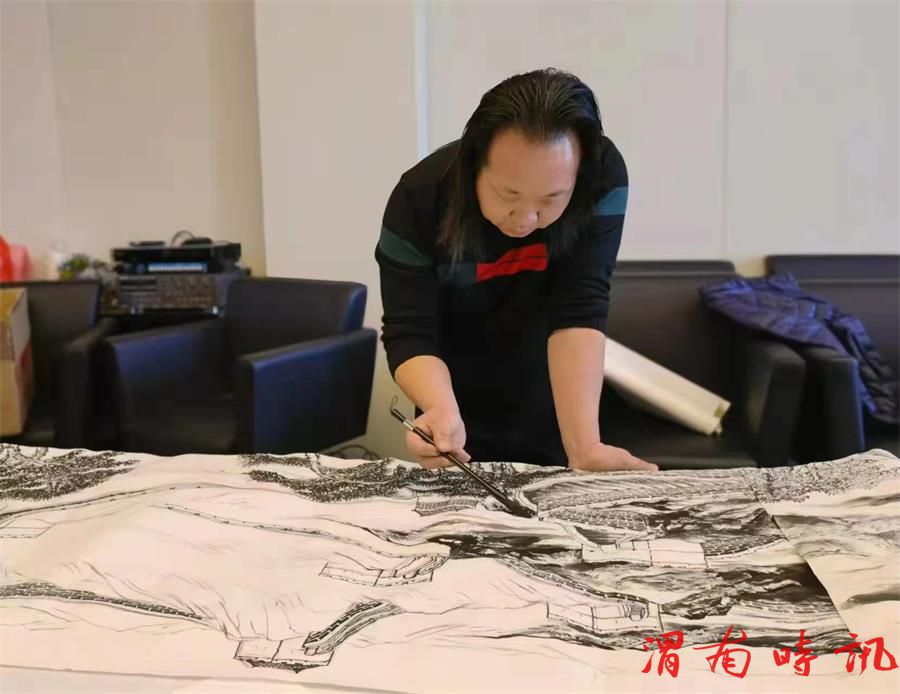三秦书画协会、陕西盛唐书画艺术研究院万里行走进韩城(图1)