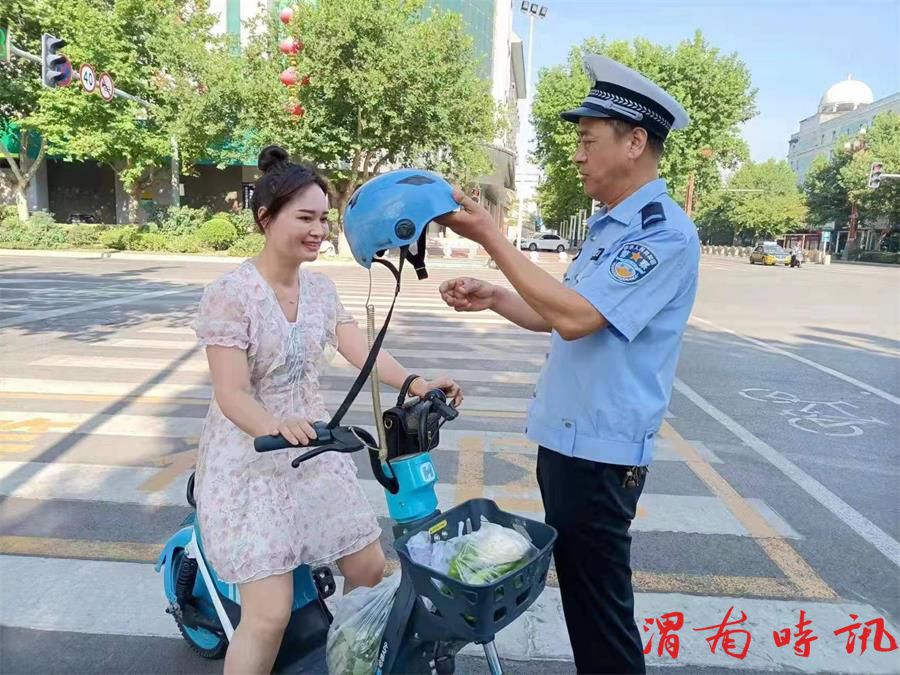 陕西韩城          爱心企业赠送头盔        助力“一盔一带”安全守护行动(图5)