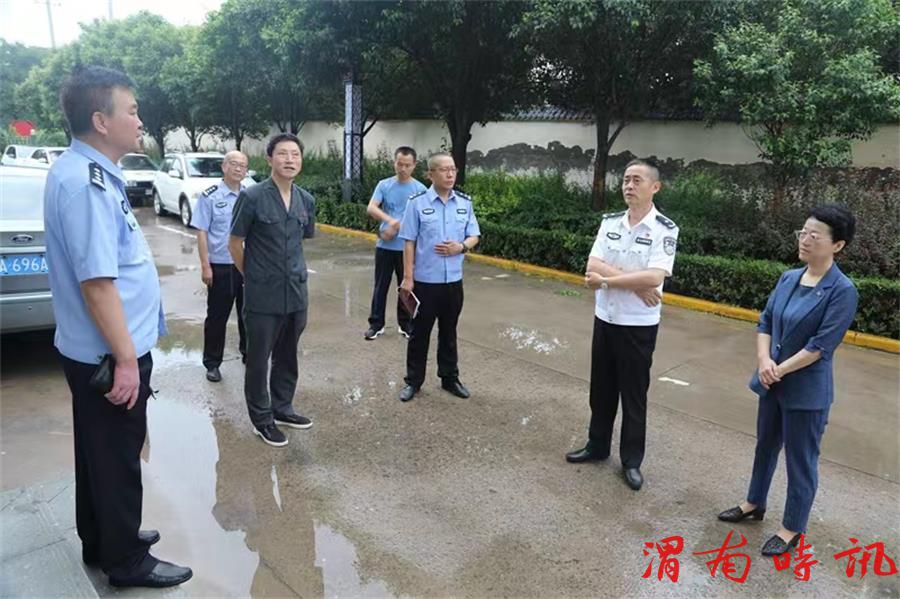 陕西省法院司法警察总队来合阳法院督导检查司法警务安保工作