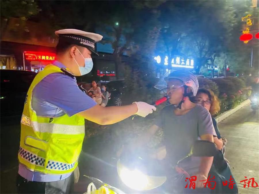 【百日行动】夜查酒驾醉驾不停歇，韩城公安交警持续发力不松懈！(图1)