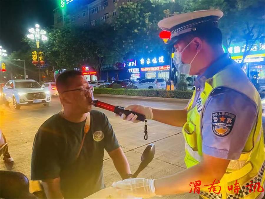 【百日行动】夜查酒驾醉驾不停歇，韩城公安交警持续发力不松懈！(图5)