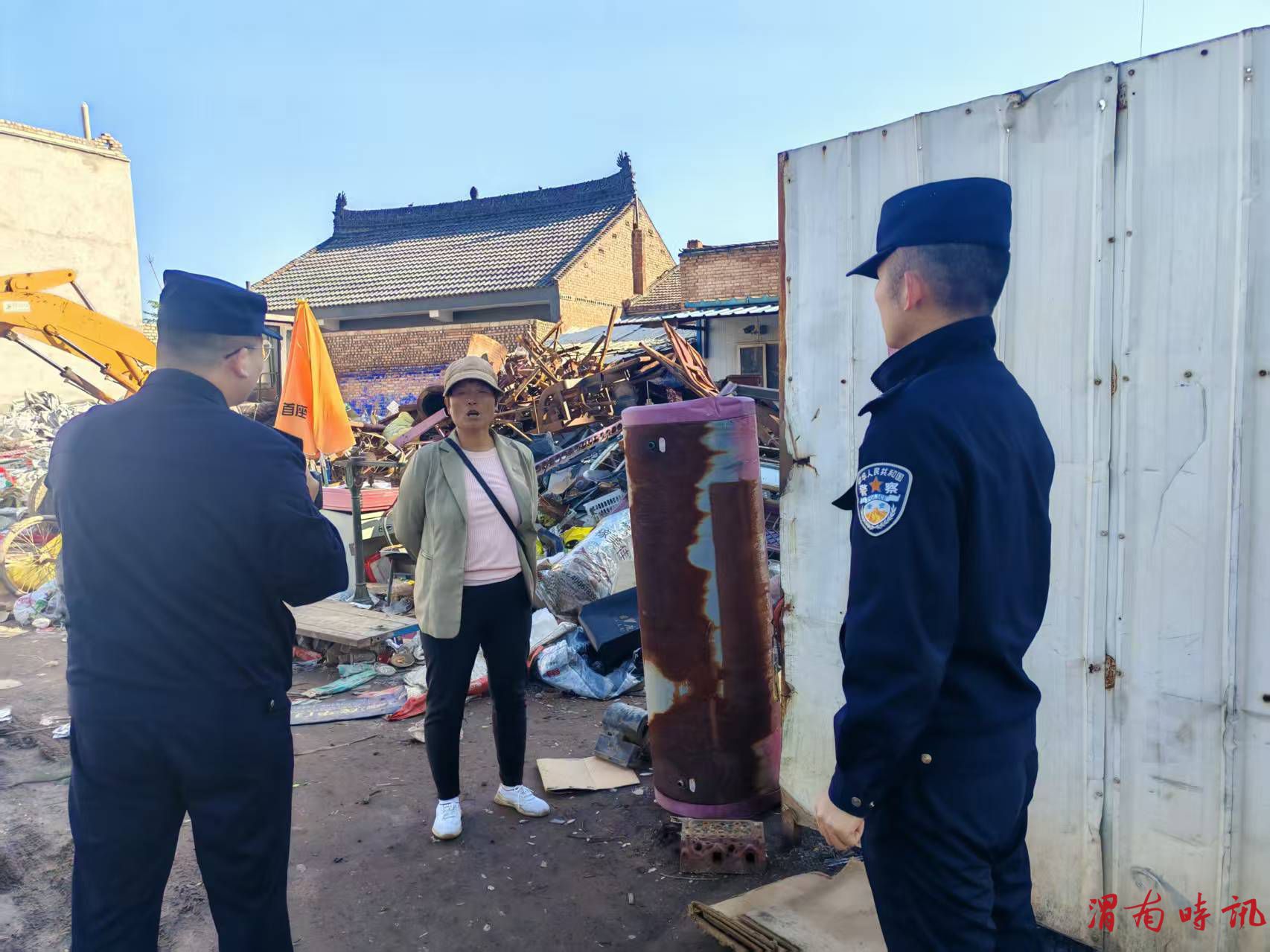合阳县路井派出所开展节前治安大清查 筑牢双节安全防线(图2)